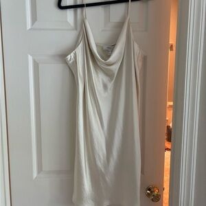 Midi Cream Slip Dress
